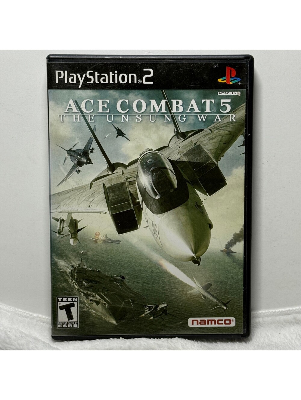 Ace Combat 5 The Unsung War PS2 PlayStation 2 Complete CIB Black Label